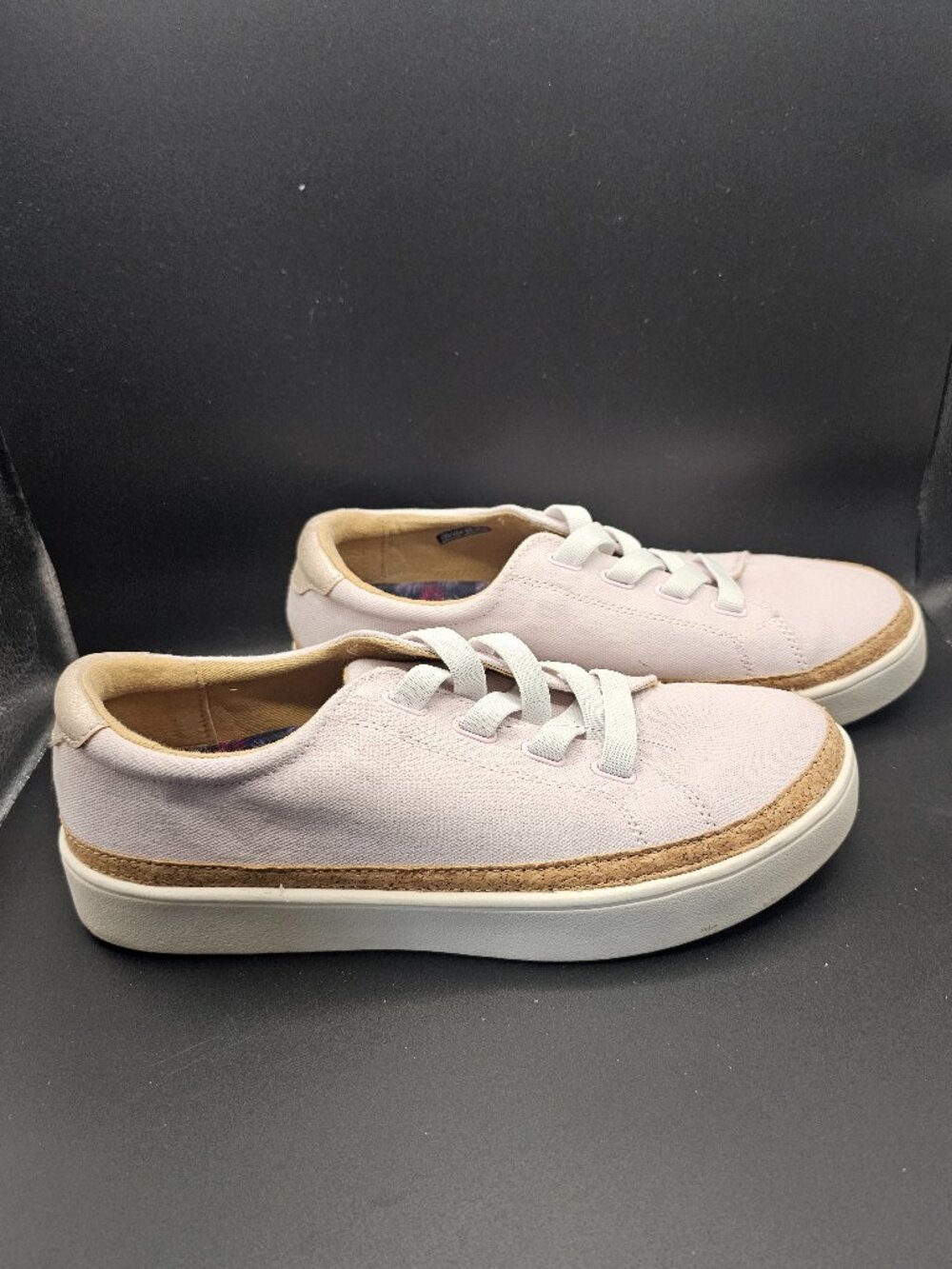 Revitalign “Hermosa” Orthotic Slip‑On Sneakers, Size 7.5D (Lavender‑Pink Canvas) - Picture 3 of 8